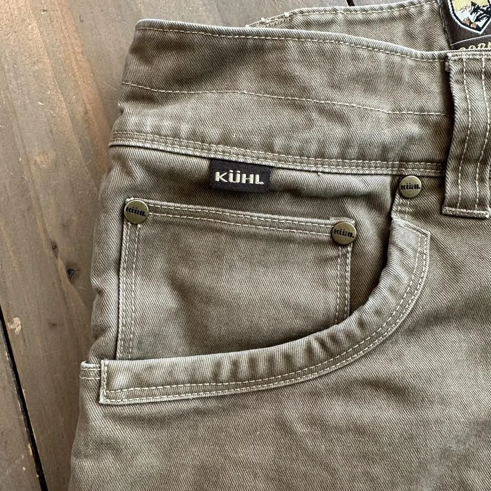 Kuhl Pants Mens 40x32 Brown Rydr Crag‎ Series Outdoor Work Articulated Knees